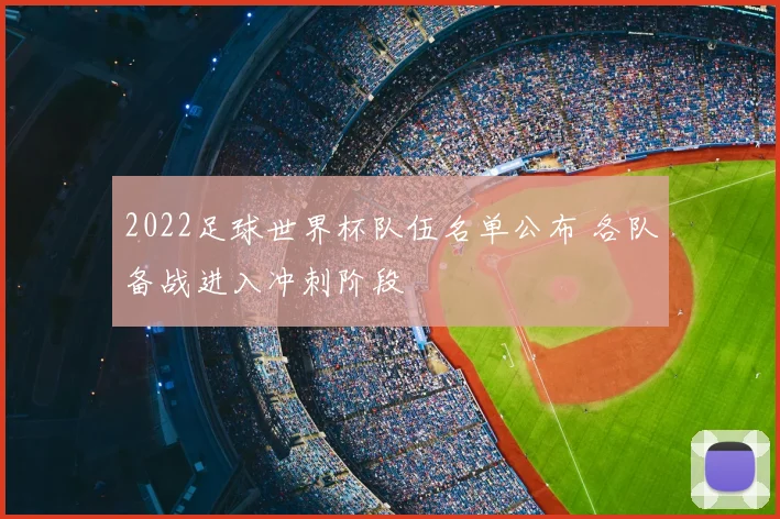 2022足球世界杯队伍名单公布 各队备战进入冲刺阶段